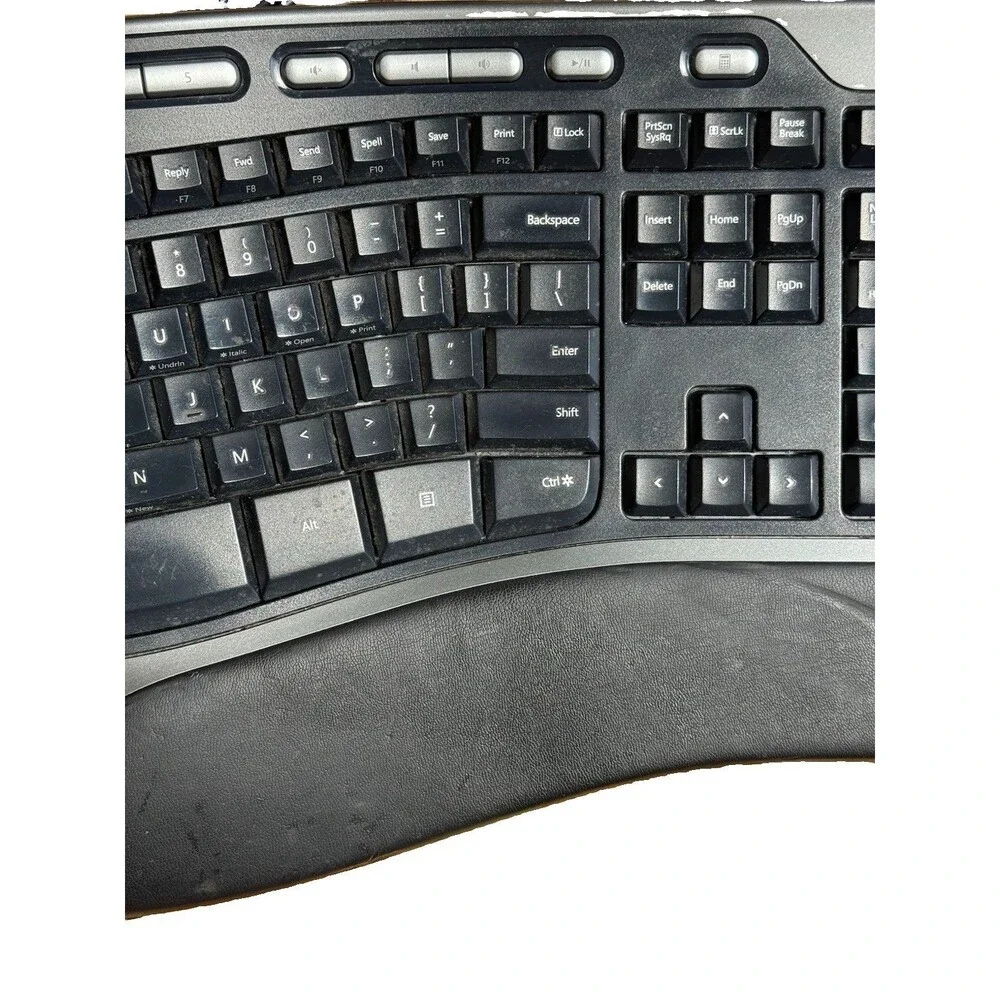 Microsoft Natural Ergonomic Keyboard 4000 v1.0 KU-0462 USB Wired See Photos